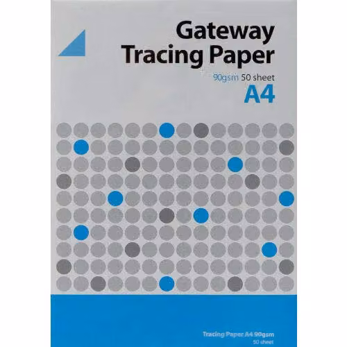 Natural Tracing Pad A4 90gsm White Paper 50 Sheets