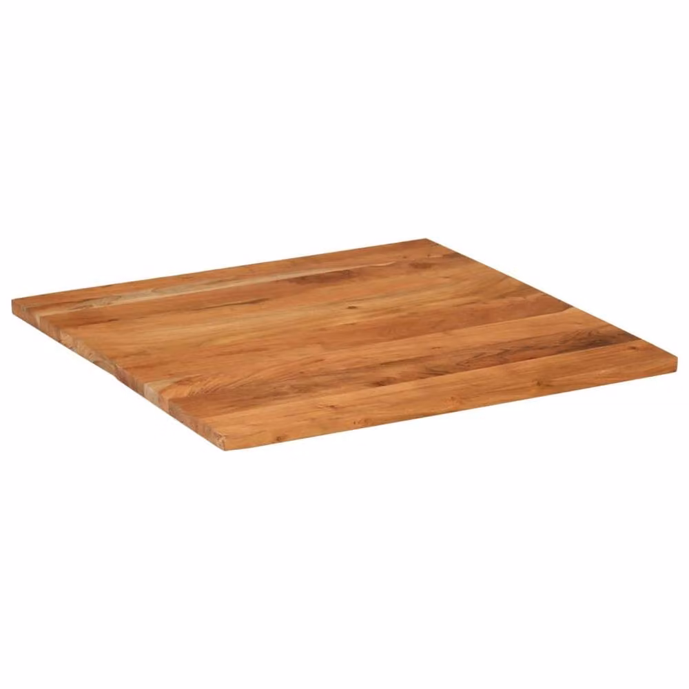 Berkfield Home Square Solid Wood Acacia Table Top, Brown, W: 90 cm, D: 90 cm, H: 2.5 cm – 2