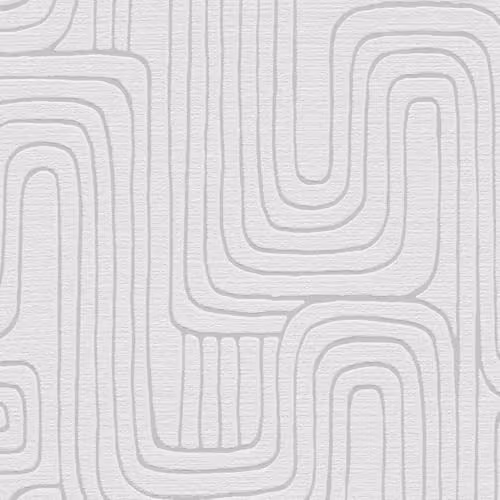 Erismann Opus 10461-31 Grey Non-Woven Abstract Geometric Wallpaper – 1