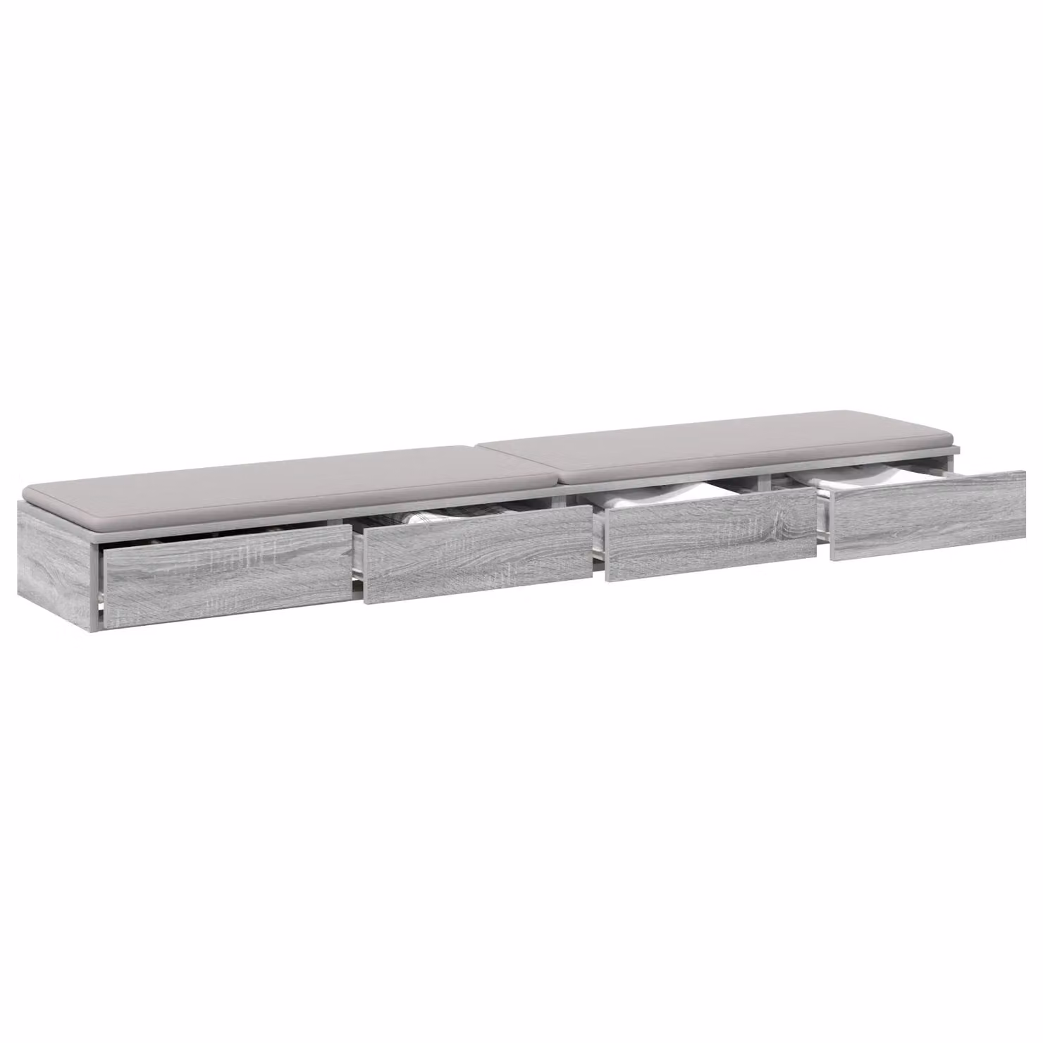 Berkfield Home Bed Drawers in Grey Sonoma, W: 180 cm, D: 36.5 cm, H: 16.5 cm – 2