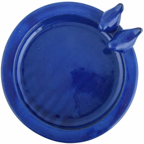 Esschert Design Blue Ceramic Square Bird Bath – 3