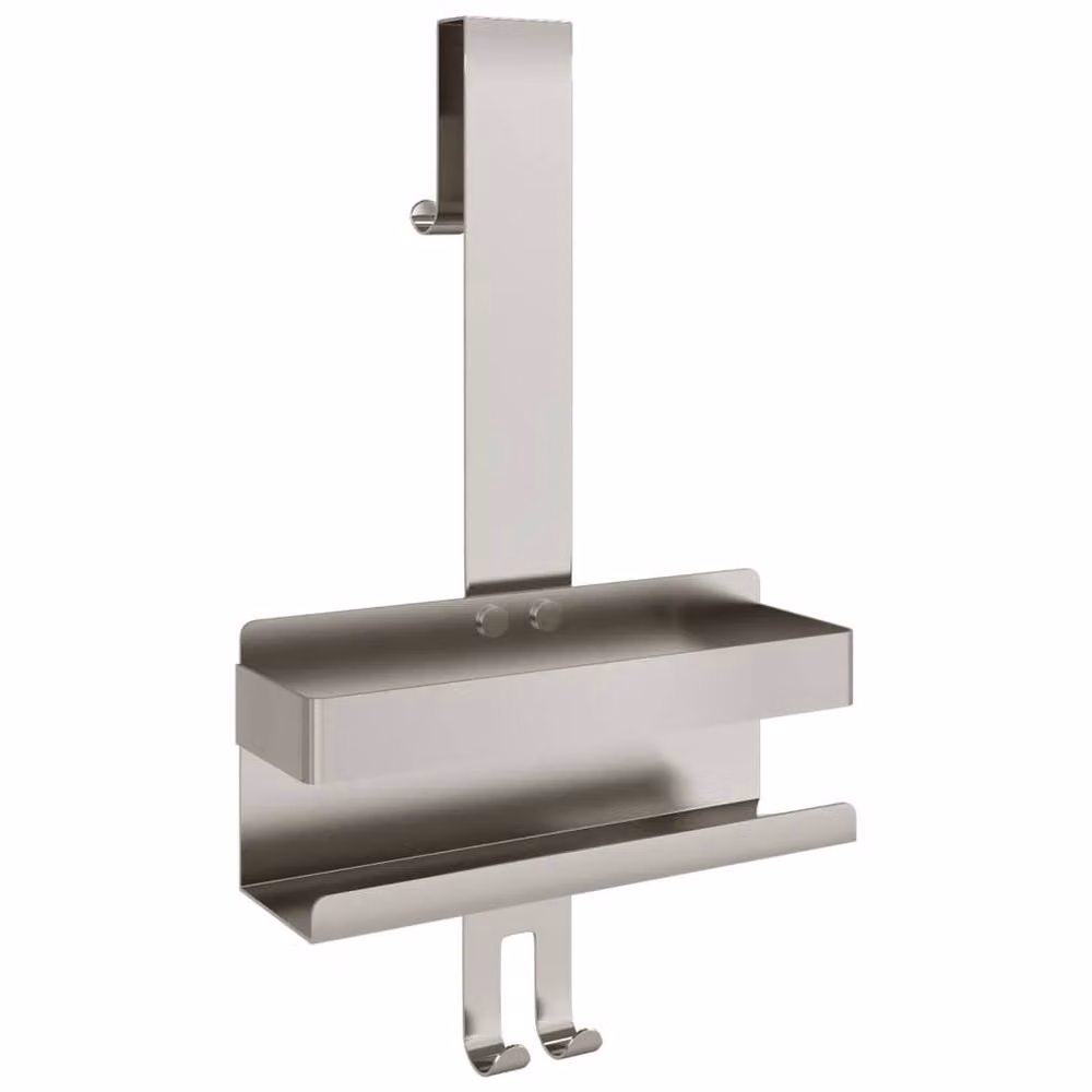 Berkfield Home Hanging Shower Caddy in Brushed 304 Stainless Steel, Silver – 2