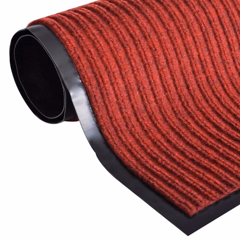 Berkfield Home Red PVC Door Mat W: 90 cm, D: 120 cm – 3