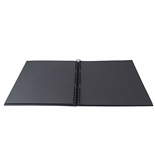 Exacompta Milano Spiral Photo Album, Black, 60 Pages, W: 22.5 cm, H: 32.5 cm – 2