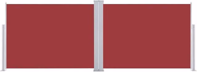 Berkfield Home Red Retractable Side Awning W/D/H: 120 x 1000 cm – 1