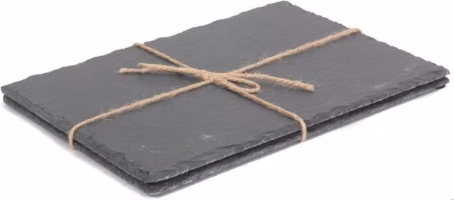 Red Hamper Rustic Grey Slate Place Mat
