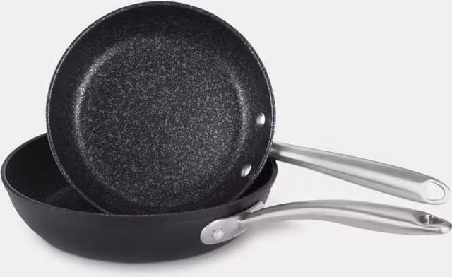 Prestige Scratch Guard Non Stick Frying Pan Set of 2 in Grey Marl