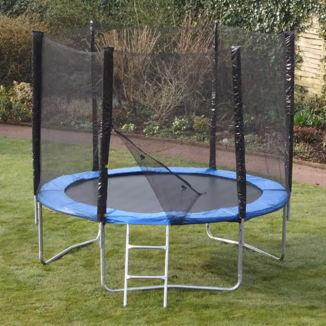 Kanga Hi-Power 10ft Blue Trampoline Package with Safety Net