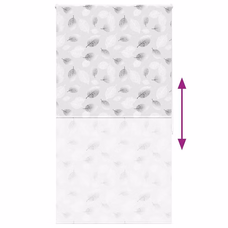 Berkfield Home Shower Roller Blind in Grey, W: 140 cm, H: 240 cm