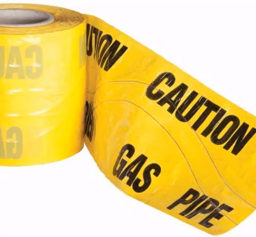 ProSolve Yellow Detectable Underground Gas Main Warning Barrier Tape