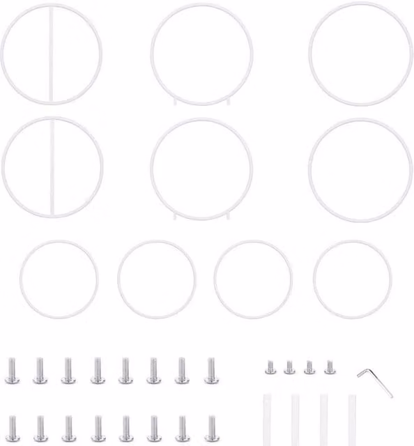 SPETLEK Round Metal Wedding Arch Frame in White – 1
