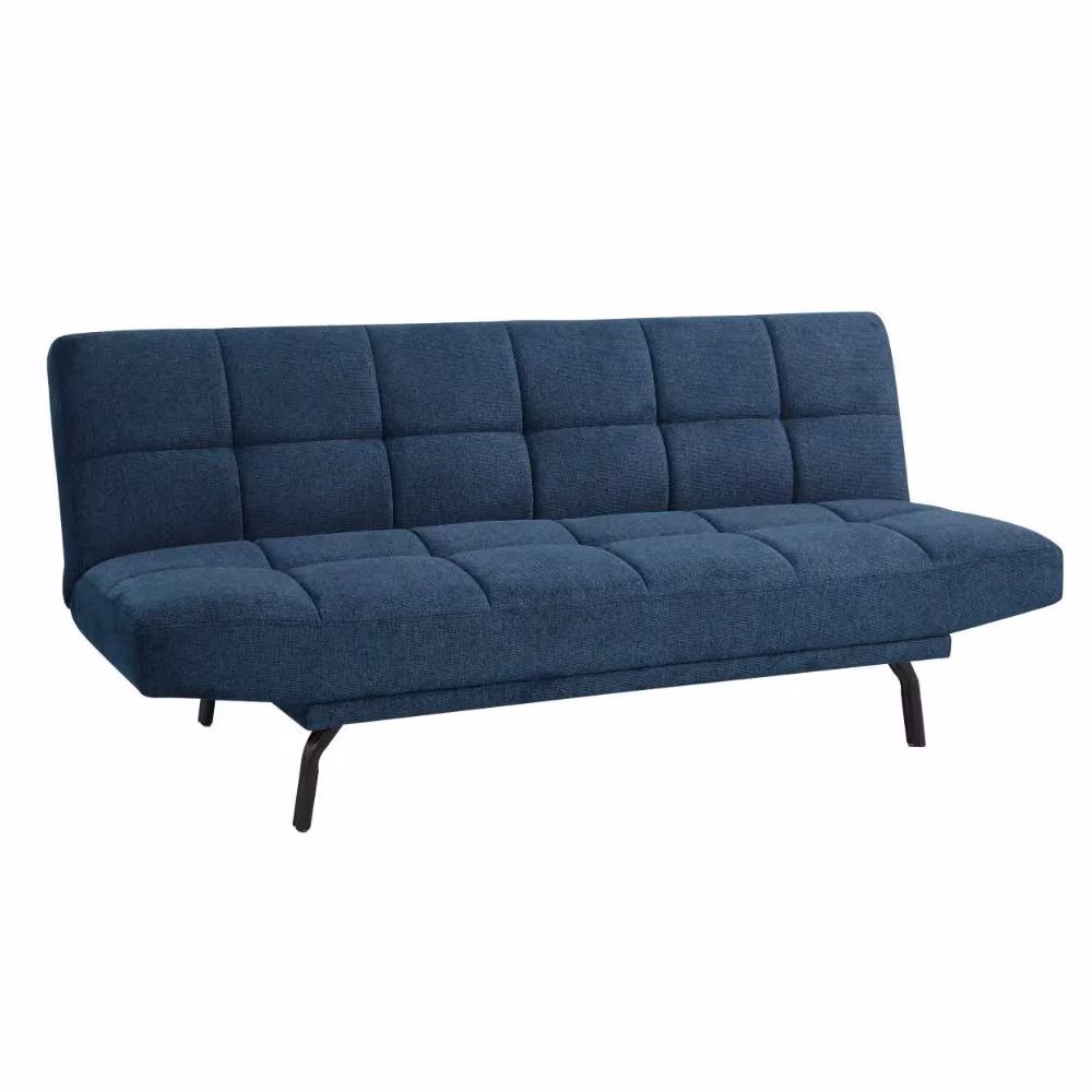 Home Detail Celosia 3 Seater Fabric Sofa Bed in Blue, W/D/H: 186 x 110 cm – 2