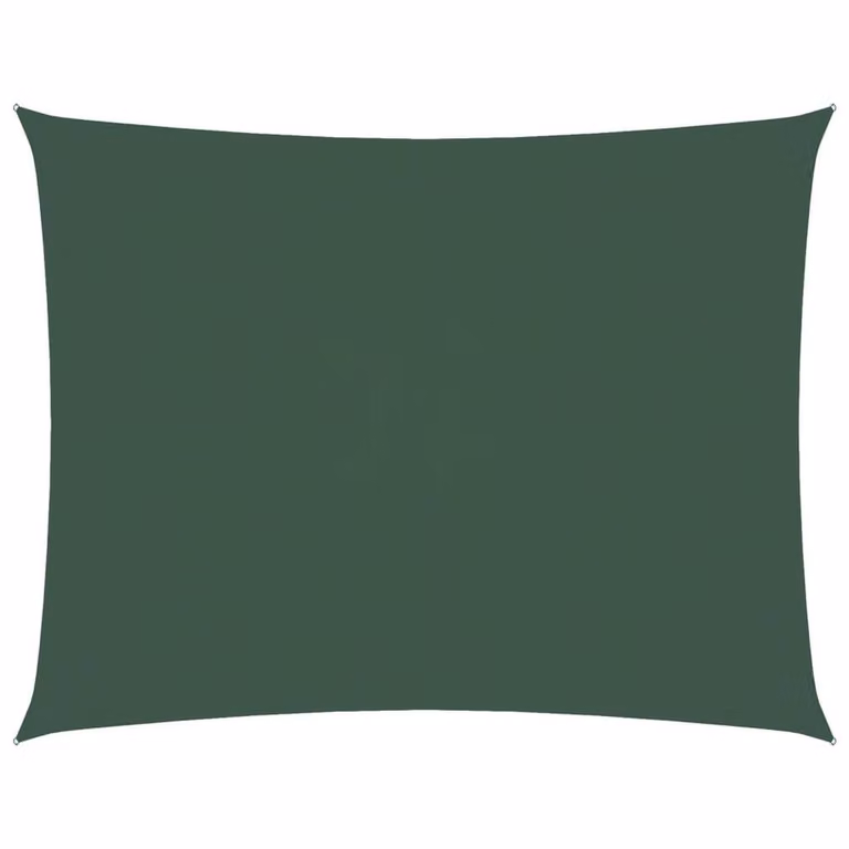 Berkfield Home Rectangular Oxford Fabric Sunshade Sail in Dark Green, W: 6 m, D: 5 m