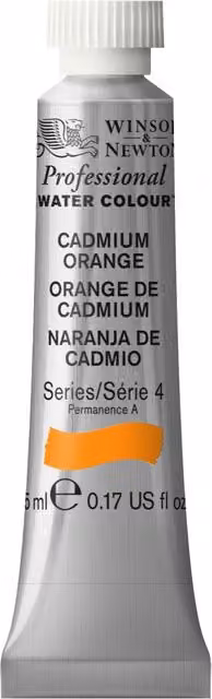 Winsor and Newton Professional Watercolour Paint, Cadmium Orange, 5ml