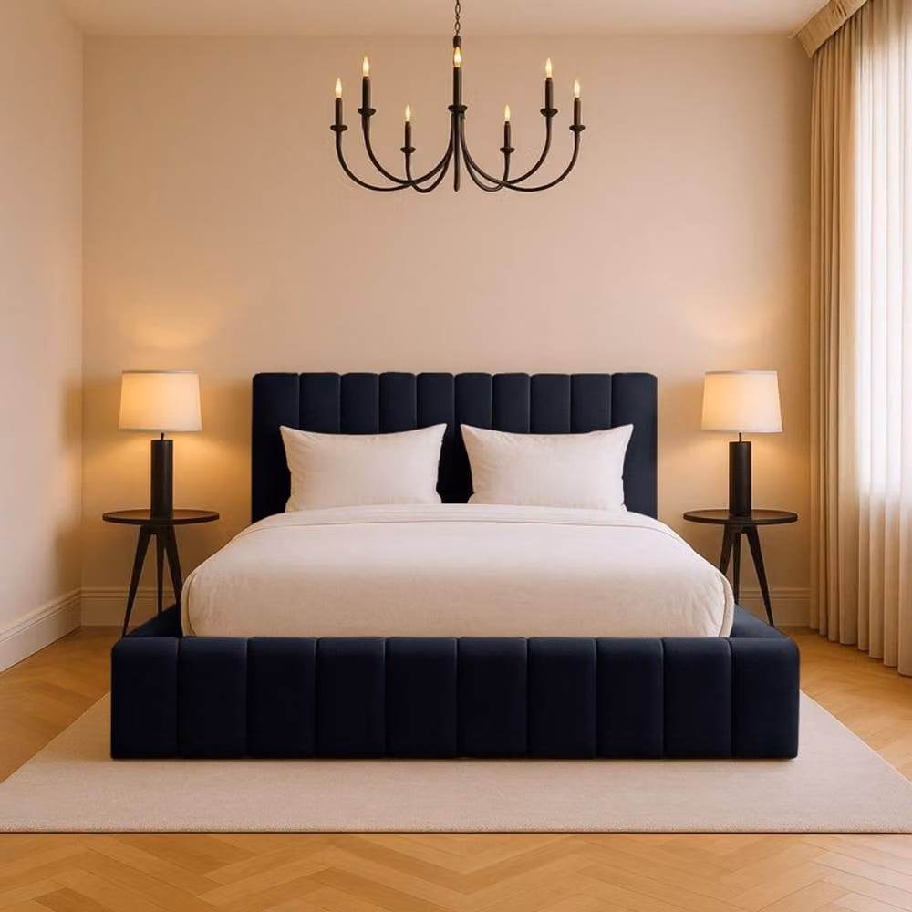 Desire Deco Kingston Modern Upholstered Bed Frame in Black – 2