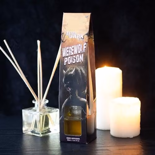 KDMD Werewolf Poison Gourmand Reed Diffuser in Orange and Yellow – 1
