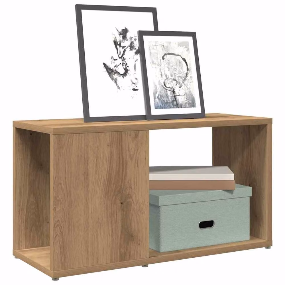 Berkfield Home Artisan Oak TV Cabinet in Brown, W/D/H: 60 x 24 x 32 cm – 2