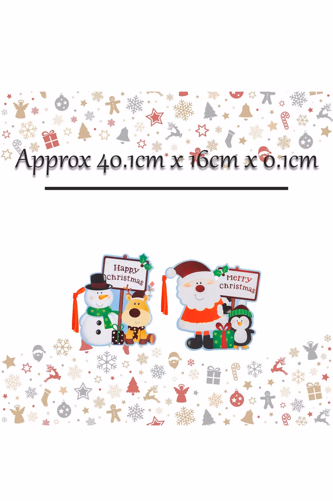 VFM e-Store Christmas Themed Present Gift Tags, 8 Pack, Multicolour, W: 16 cm, H: 16 cm, D: 0.1 cm – 2