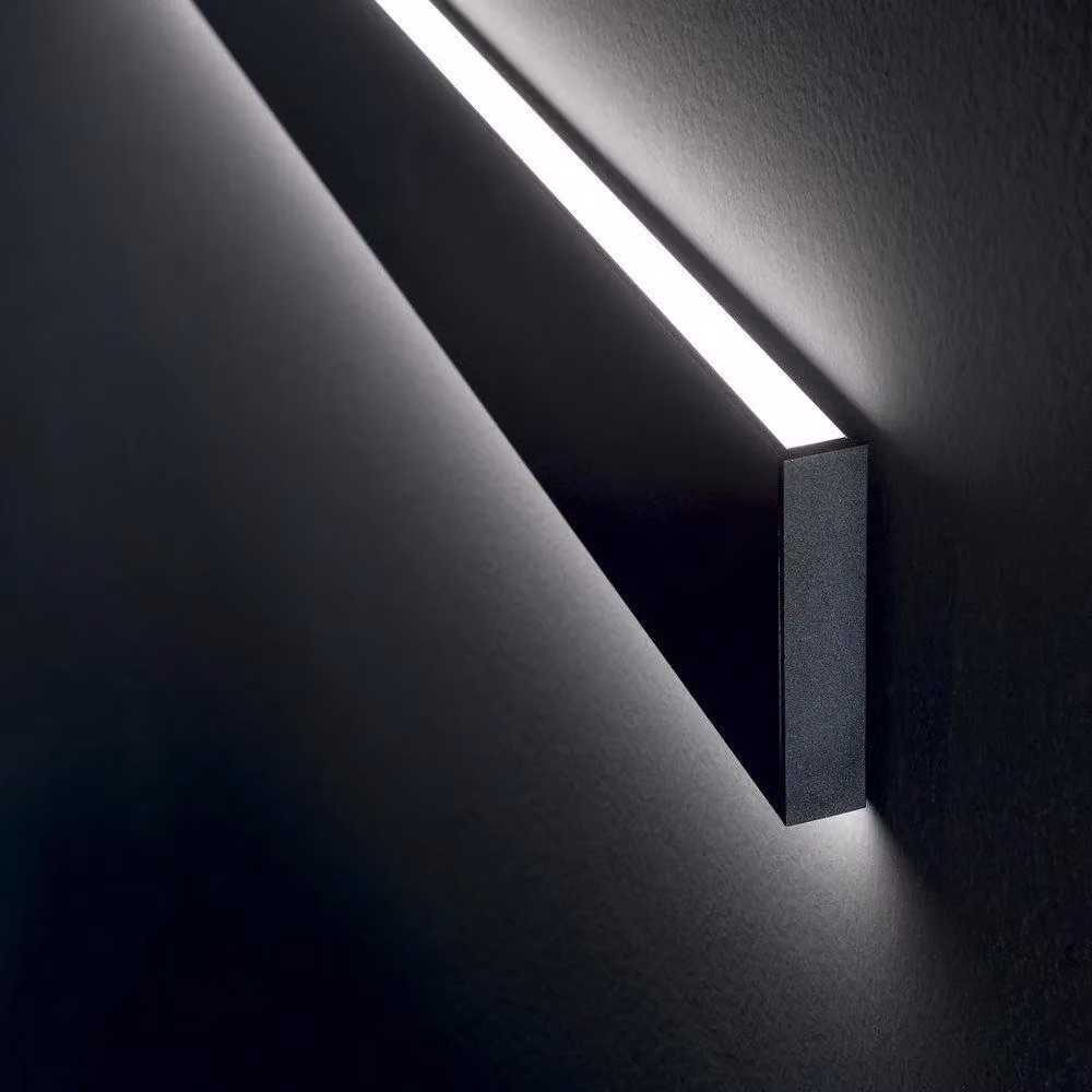 Netlighting Linus Decorative Linear Integrated LED Wall Light in Black, 4000K Cool White – 2