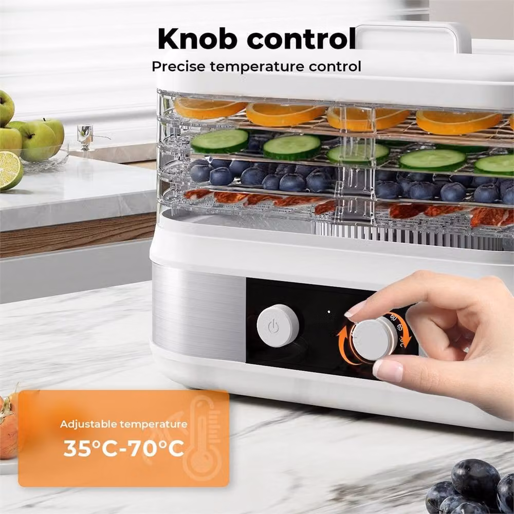 Nordara DialDry Electric Food Dehydrator for Fruit and Meat Jerky in White, W/D/H: 100 x 15 x 15 cm – 3