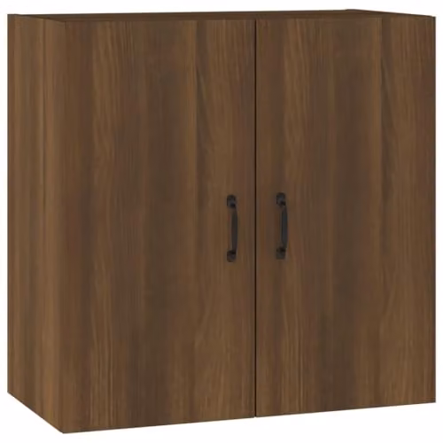 vidaXL Modern Wall Cabinet in Brown Oak with Hinged Doors, W/D/H: 60 x 31 x 60 cm – 1