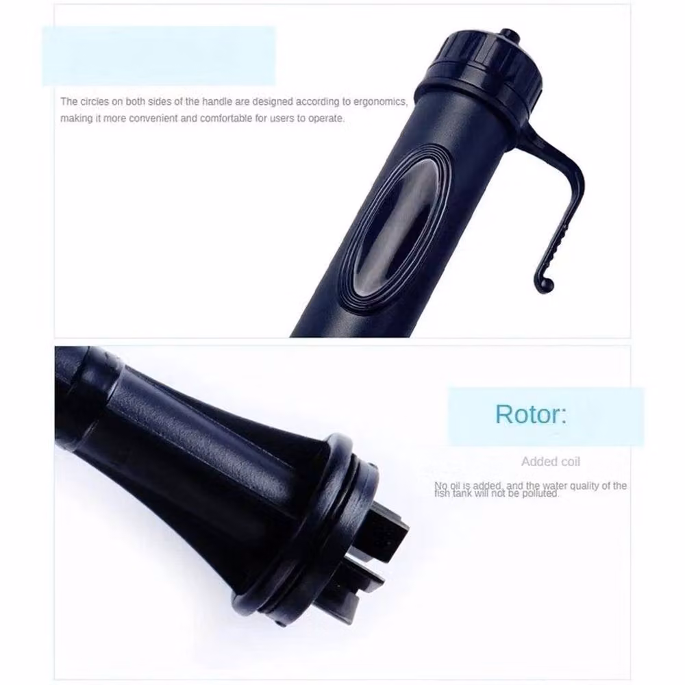 EONLION Aquarium Fish Tank Water Change Siphon in Black, 110 cm – 2