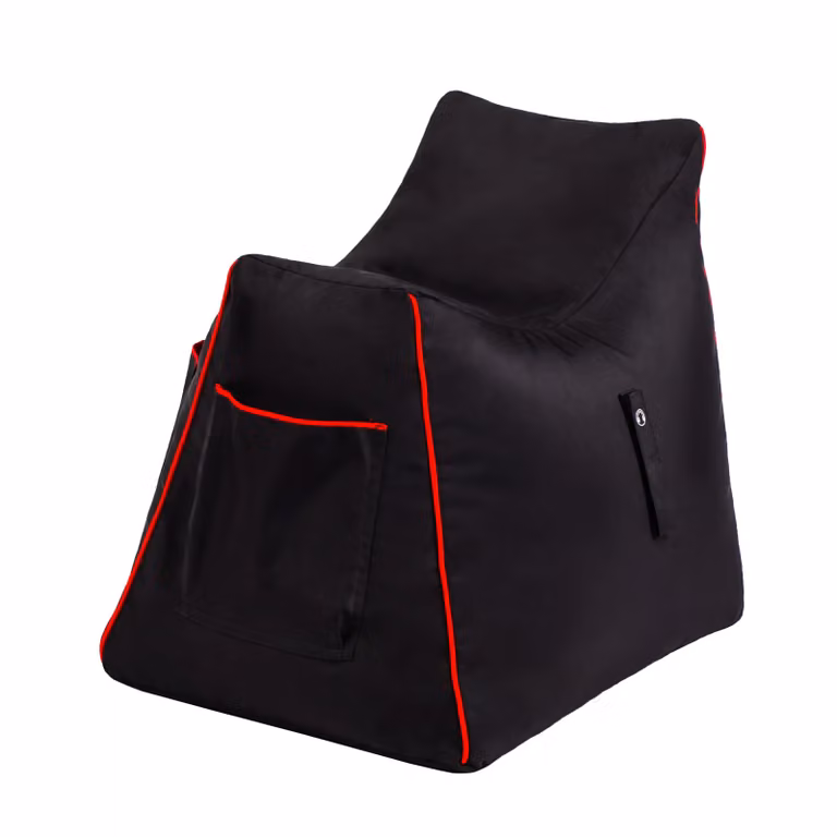 Game Over Store Mini Gaming Bean Bag for Kids in Black Fire Rune Design