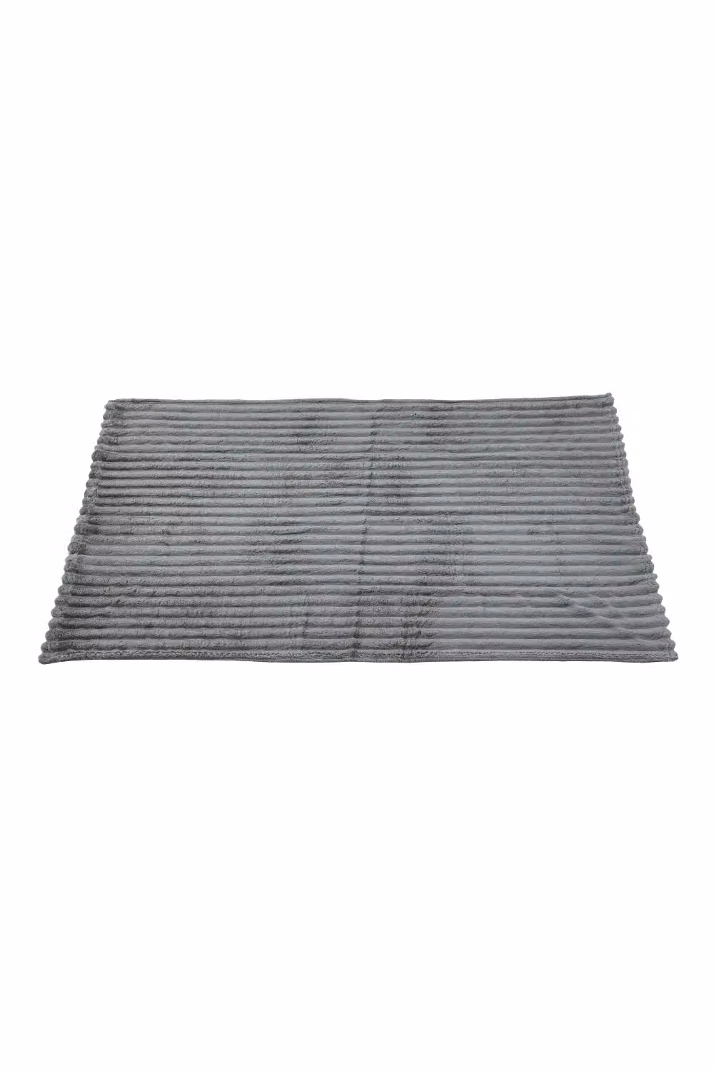 Living and Home Reversible Fluffy Striped Throw Blanket in Grey – 5