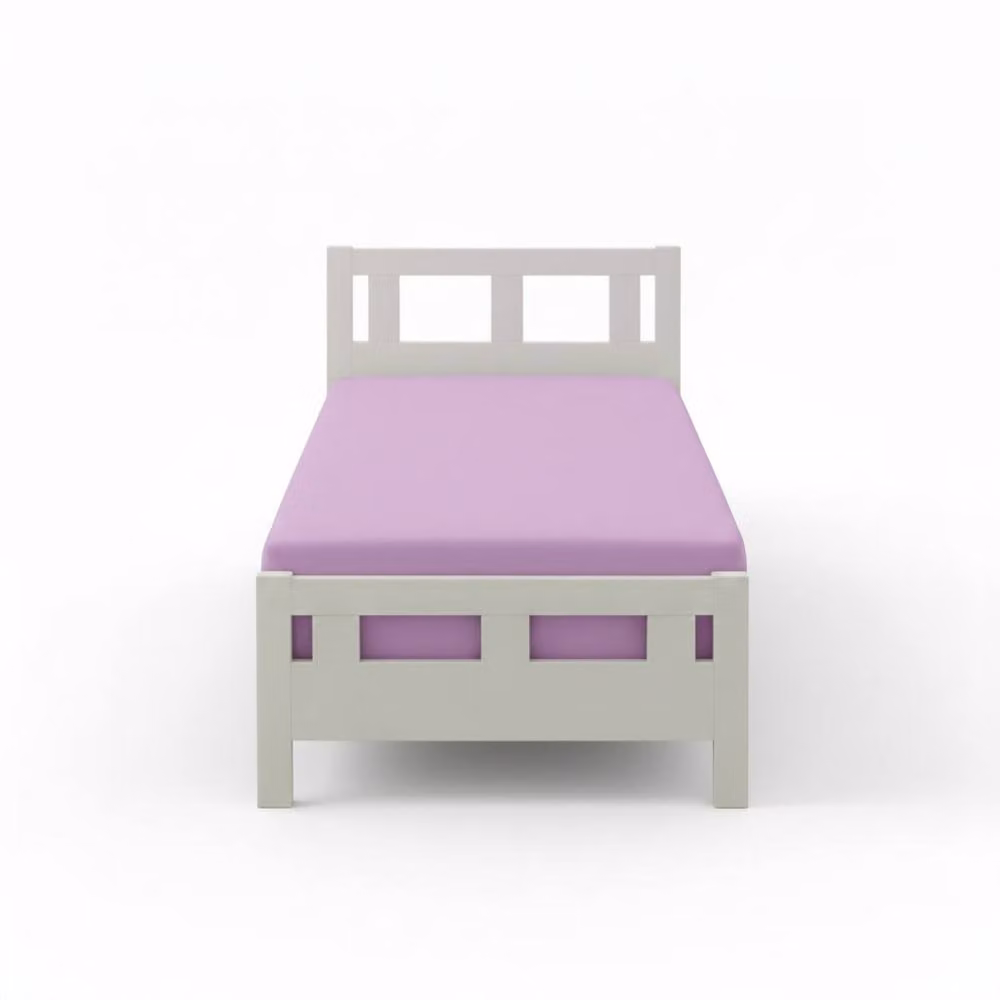 Snug City Flannelette Cot Bed Fitted Sheet in Purple, W/D/H: 70 x 140 cm – 2