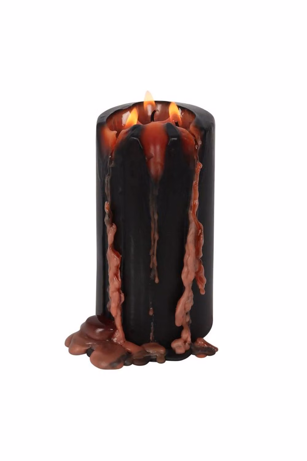 KDMD Vampire Tears Black and Red Paraffin Wax Pillar Candle, Height: 15 cm – 2
