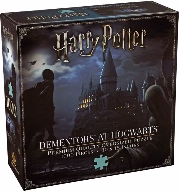 Noble Collection Harry Potter Dementors at Hogwarts 1000 Piece Jigsaw Puzzle, Black and Multicolour