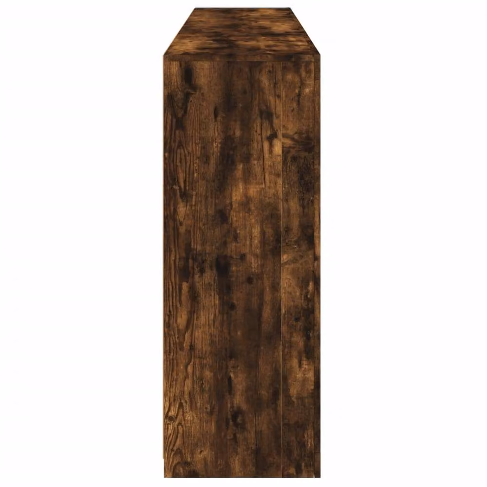 Berkfield Home Modern Smoked Oak Sideboard with Integrated LED Lights, Brown, W: 181.5 cm, D: 37 cm, H: 100 cm – 6