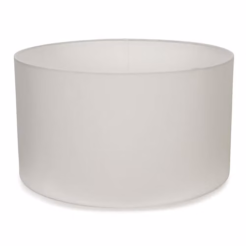 MiniSun Modern White Fabric Drum Light Shade, Width: 45 cm