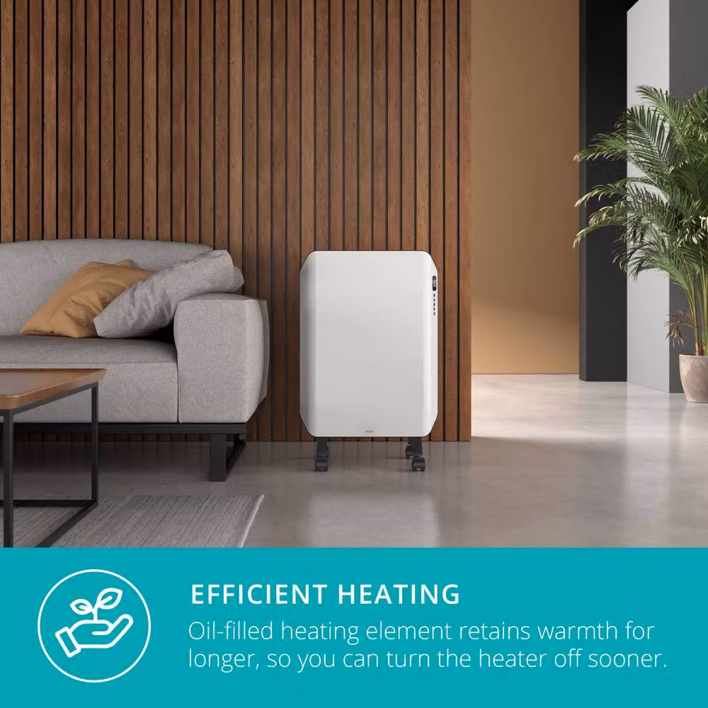 Duux Edge Oil Smart 2000W Oil Filled Radiator with App Control, White – 3