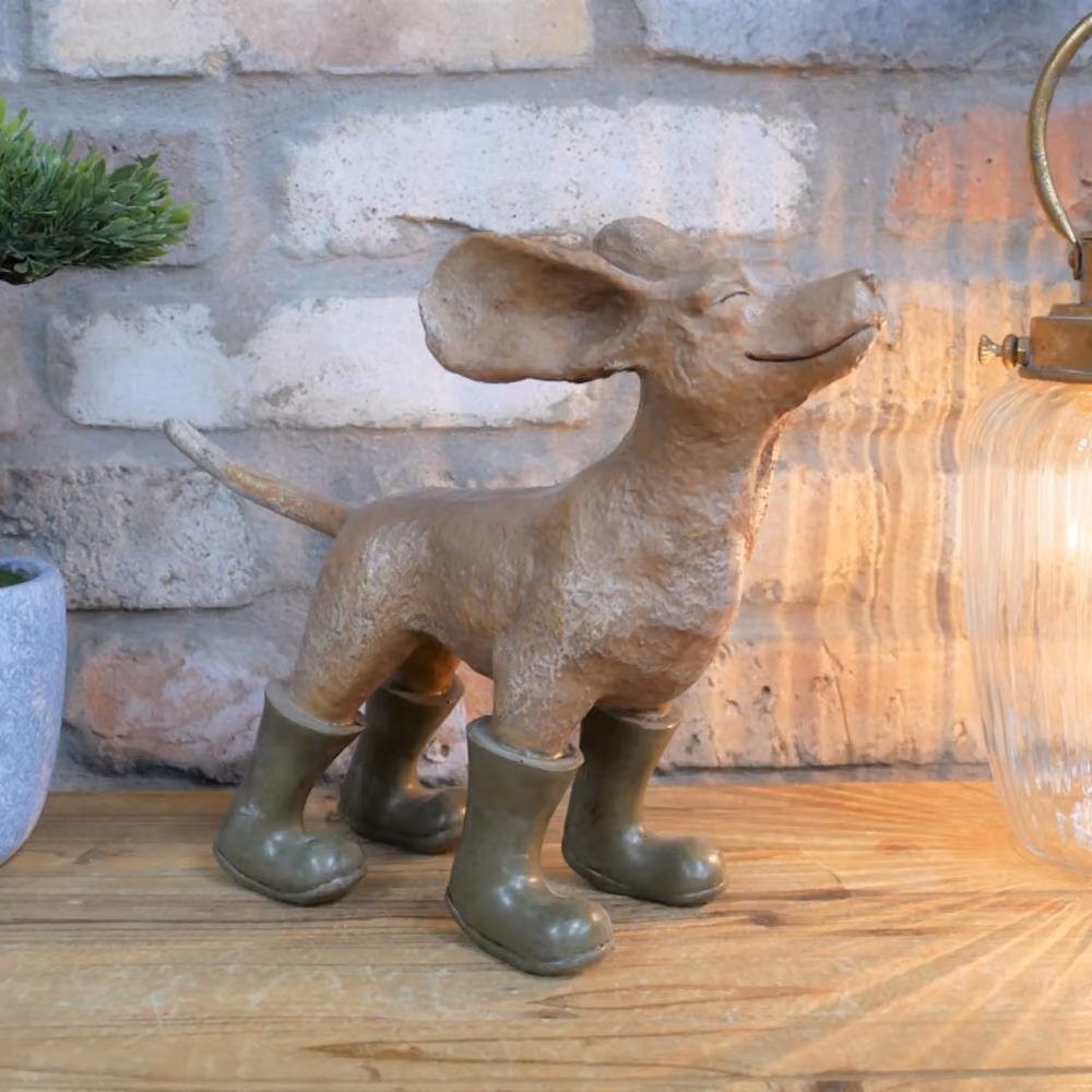 Gifts Direct 2 U Dog in the Wind Tabletop Ornament in Brown – 2