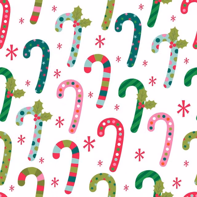Benjamin Tate Design LTD Candy Pattern Gallery Canvas in Green and Multicolour, Width: 90 cm