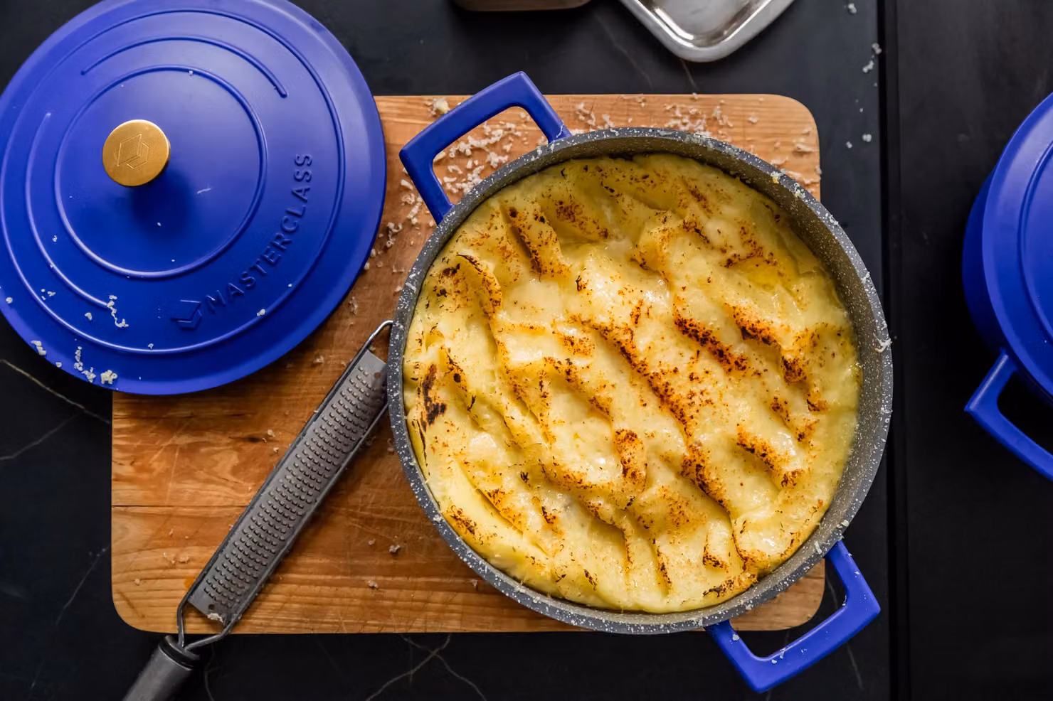 MasterClass Cast Aluminium Electric Blue Casserole Dish, 28cm – 2