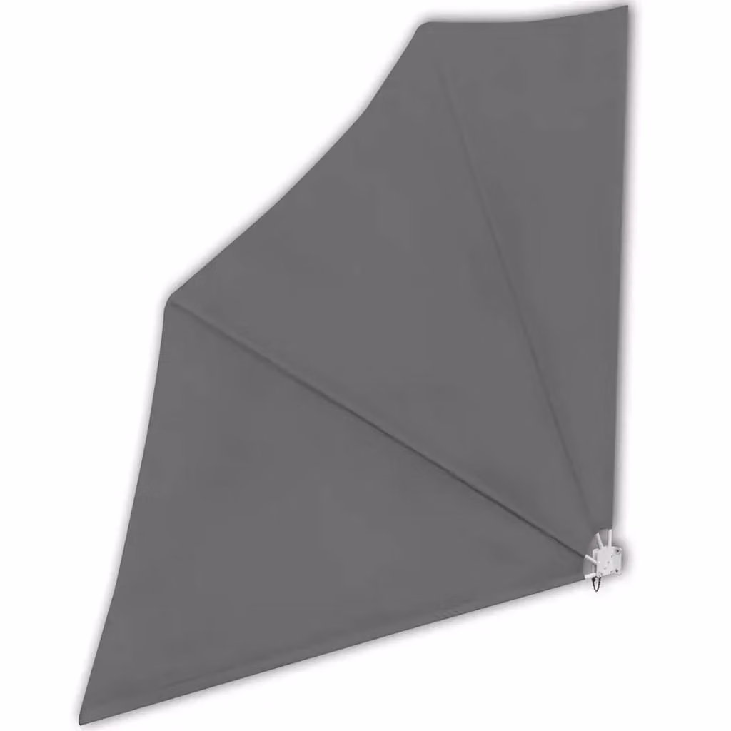 Berkfield Home Collapsible Balcony Side Awning in Grey, W/D/H: 140 x 140 x 140 cm – 2