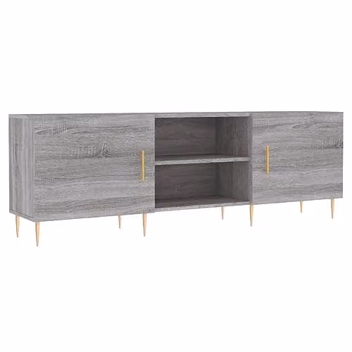 vidaXL TV Cabinet in Grey Sonoma, W/D/H: 150 x 30 x 50 cm