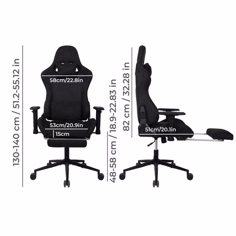 VOGREX Black Ergonomic Executive Chair with Headrest and Height Adjustment – 2