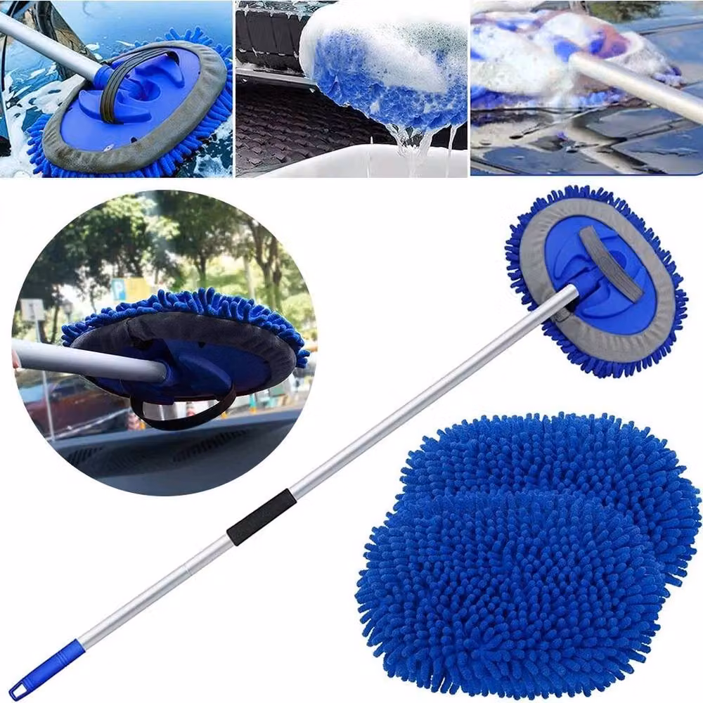 KORVIXA Car Wash Brush Mop Cleaning Broom in Blue – 3