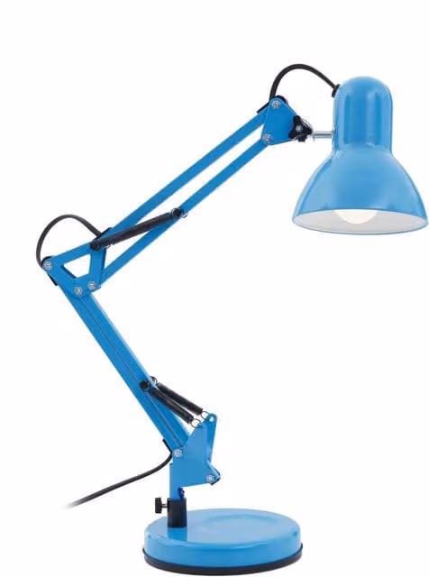 Orsina Blue Metal Adjustable Desk Lamp