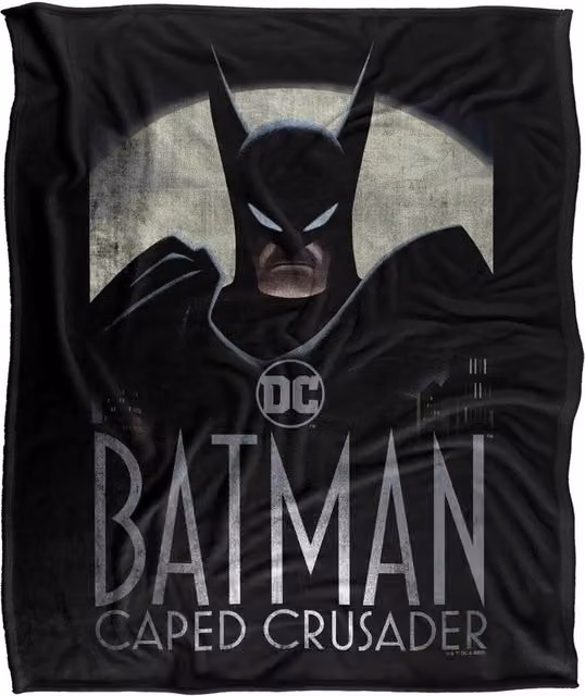 Warner Bros. Batman Caped Crusader Super Soft Fleece Throw Blanket, Multicolour, W: 91.44 cm x L: 147 cm – 6