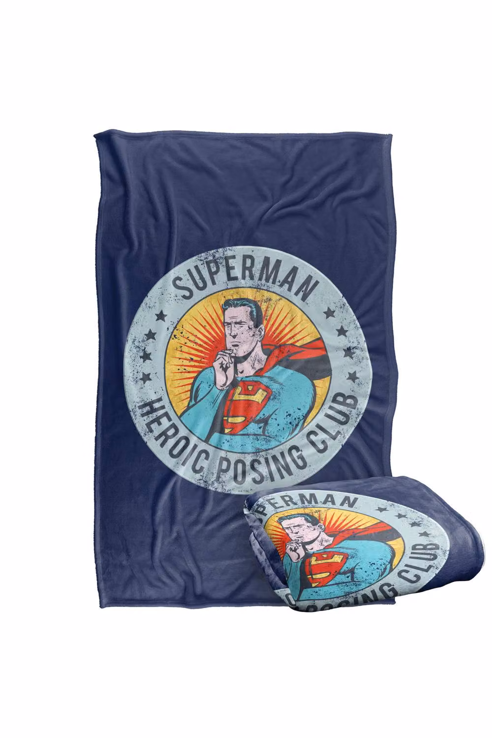 Warner Bros. Superman Heroic Posing Club Silky Touch Super Soft Fleece Throw Blanket, Multicolour, W: 91.44 cm, L: 147 cm – 7