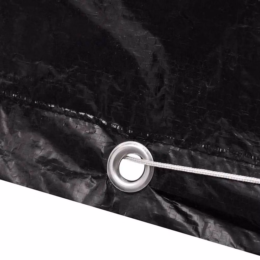 Berkfield Home Durable Garden Furniture Cover with 8 Eyelets, Black, W: 160 cm, D: 200 cm, H: 70 cm – 2