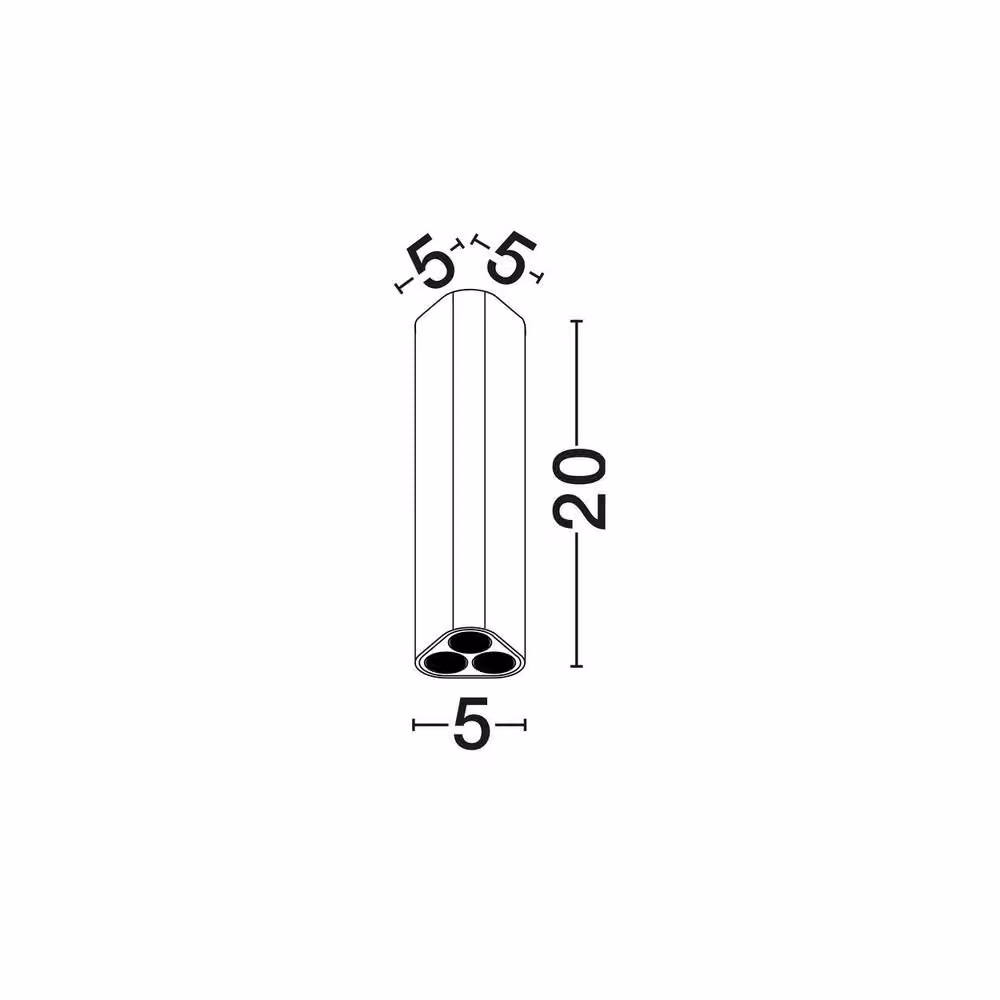 Netlighting Etho Surface Mounted Cylinder Downlight in Sandy Black, 6W LED, 454lm, 3000K Warm White, Diameter: 20 cm – 3