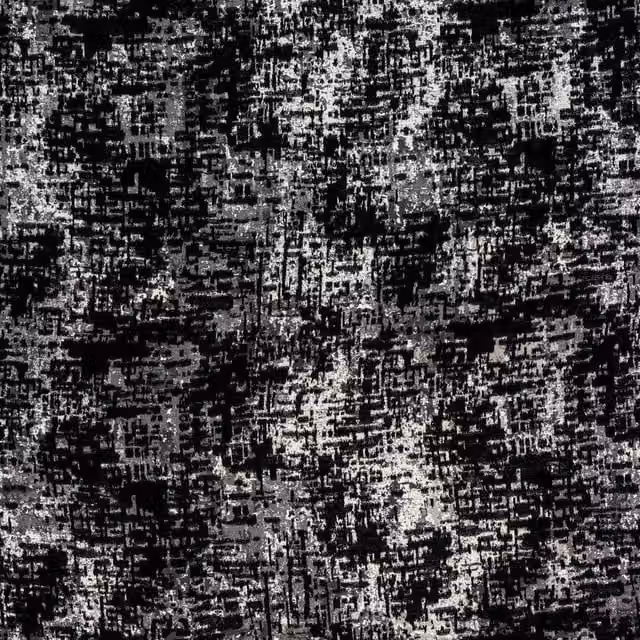 Terrys Evora Fabric Panel in Charcoal Grey, Black and Silver