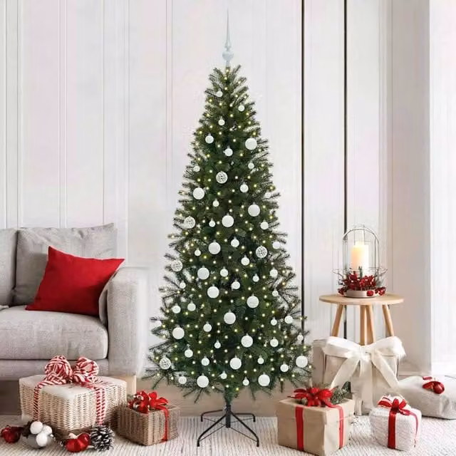 Berkfield Home Artificial Green Christmas Tree with 300 LEDs, Height: 180 cm – 1
