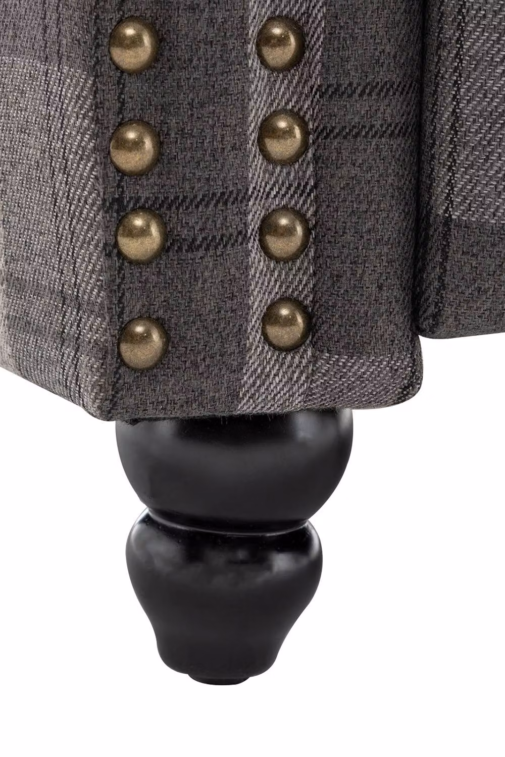Garden Sanctuary Modern Grey Linen Recliner Armchair with Integrated Footrest – 3