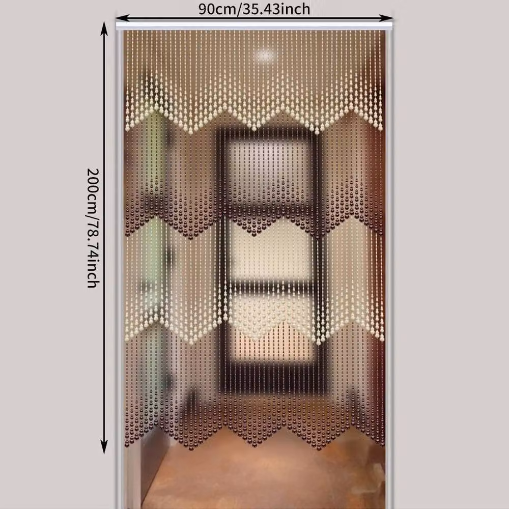SPETLEK Multicolour Acrylic Beaded Door Curtain Privacy Screen, W/H: 90 x 200 cm – 2